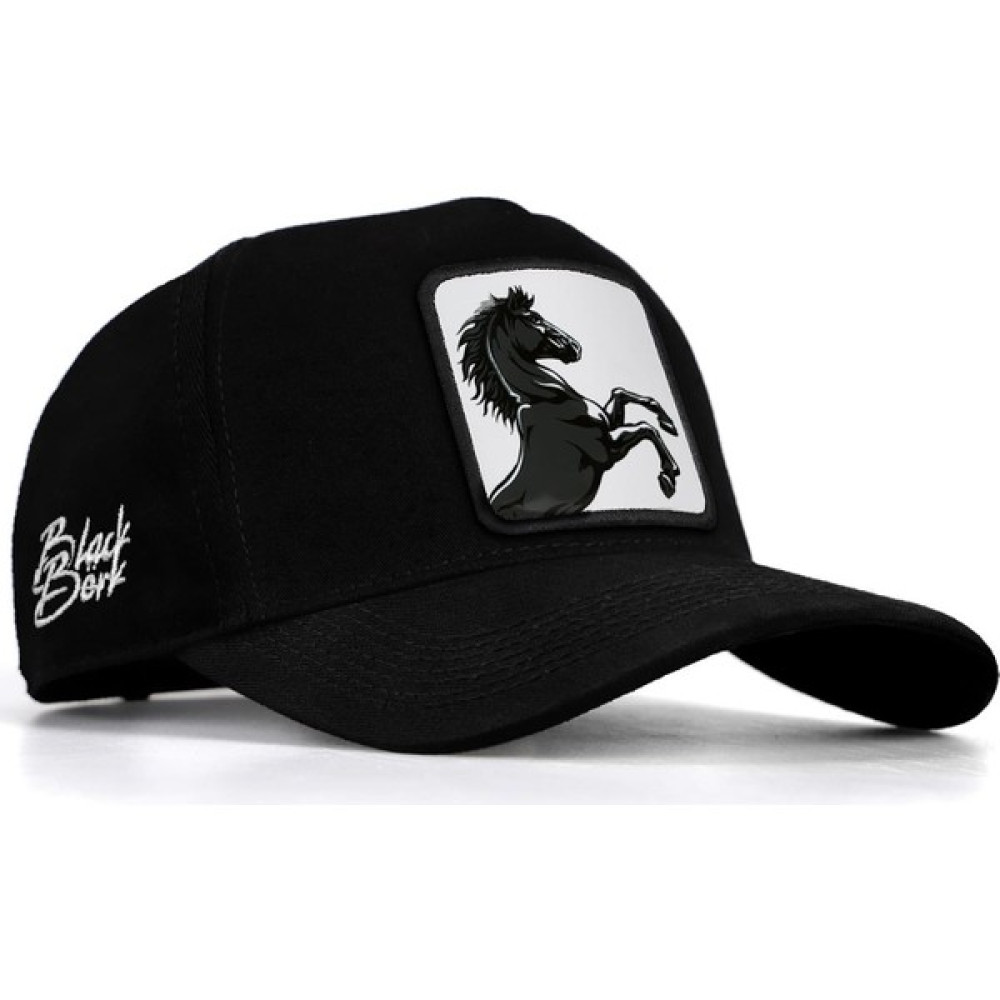 Black Börk V1 Baseball At - 4 Kod Logolu Unisex Siyah Şapka (Cap) Erkek Şapkası Fiyatı