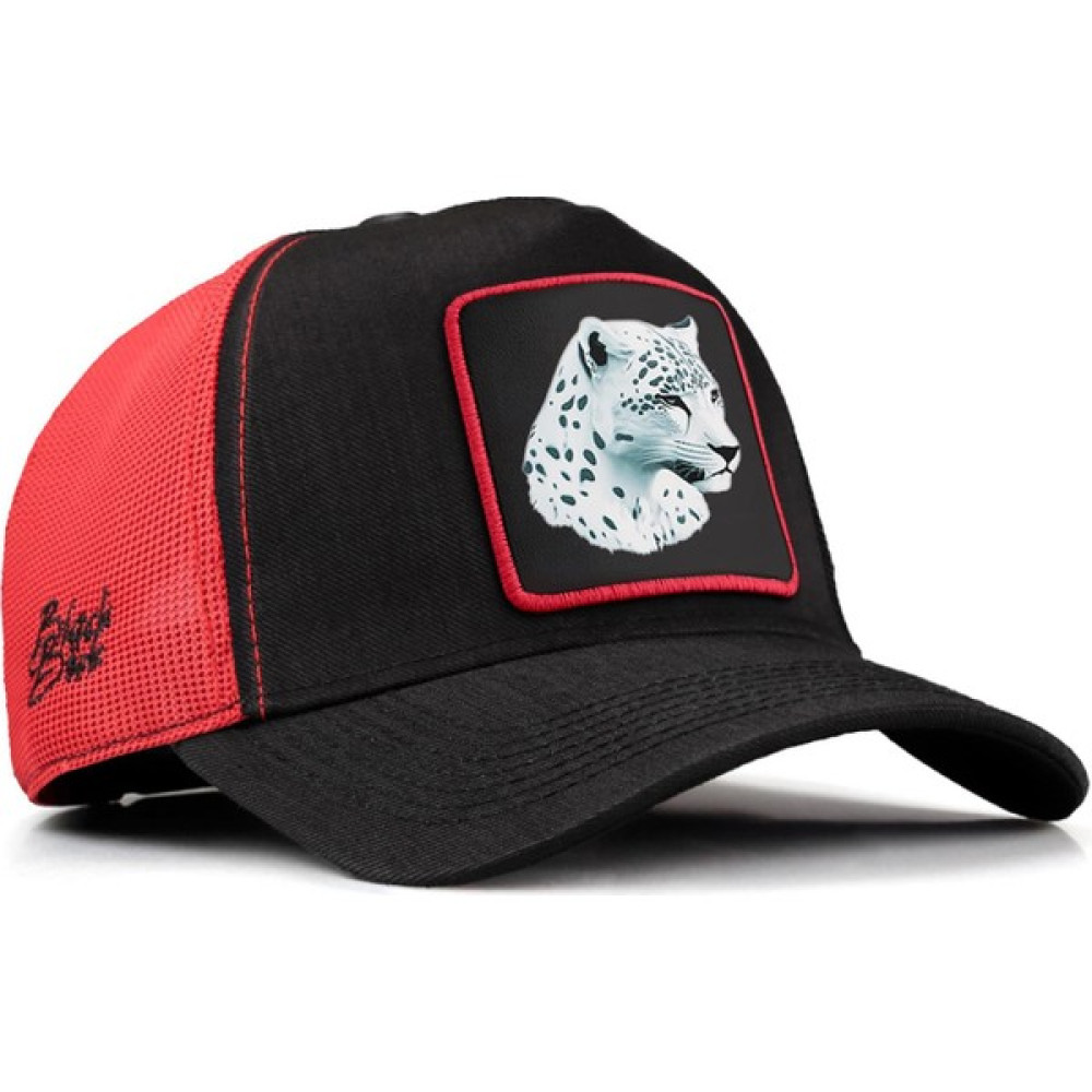 Black Börk V1 Trucker Panter - 3sk Kod Logolu Unisex Siyah-Kırmızı Cordura Kumaş Şapka (Cap) Erkek Şapkası Fiyatı