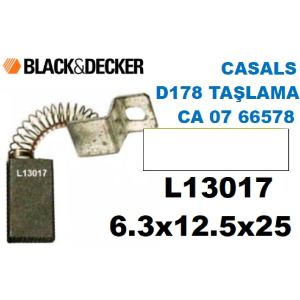 Black Decker Casals D178 Taslama Ca 07 66578 Komur Firca Seti 6,3X12,5X25 Taşlama Makinesi Fiyatı
