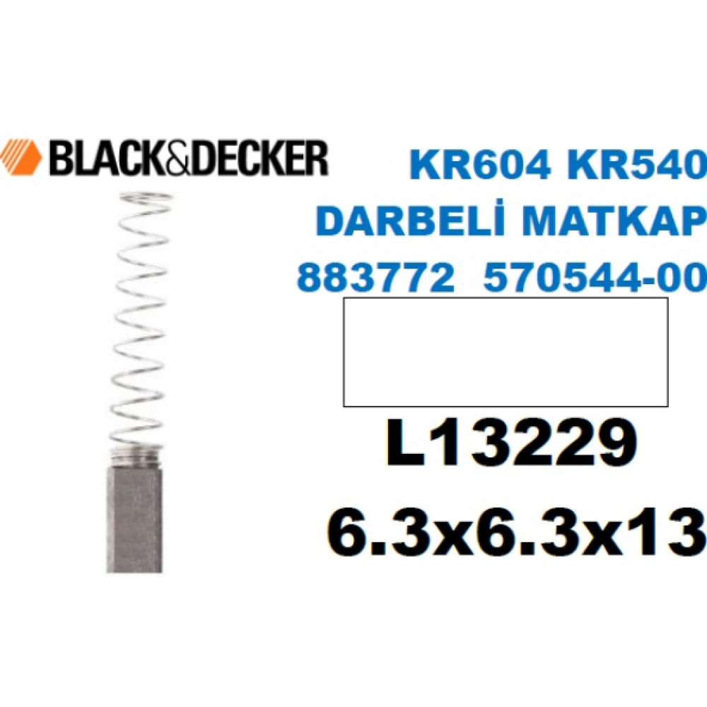 Black Decker Kr604 Kr540 Darbelı Matkap 883772 570544 00 Komur Firca Seti 6,3X6,3X13 Matkaplar Fiyatı