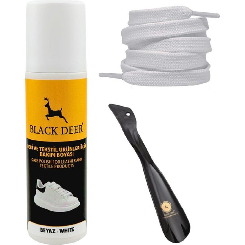 Black Deer Beyaz Ayakkabı Deri Kumaş Boyası,Sneaker Beyaz Ayakkabı Temizleyici,Ayakkabı Çekeceği,Bağcık 75 ml Kadın Ayakkabıları Fiyatı