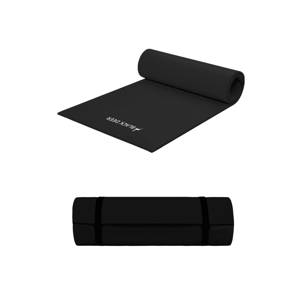 BLACK DEER Pilates Yoga Kamp Matı Egzersiz Minderi Kaymaz Taban 180x55 cm 8mm Pilates Fiyatı