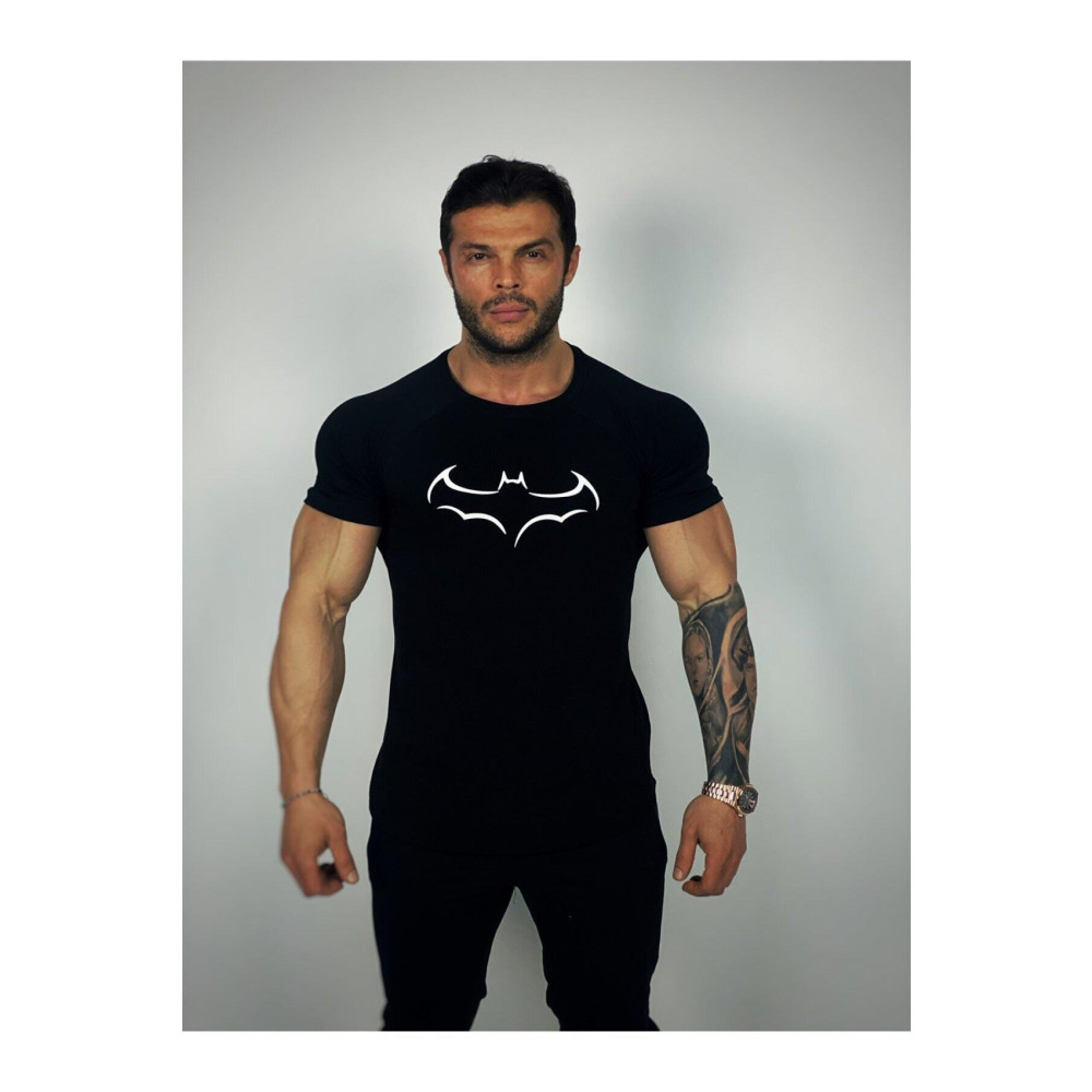 BLACK Erkek Siyah Yarasa Fitness T-shirt S Beden T-Shirt & Sweatshirt (Outdoor) Fiyatı
