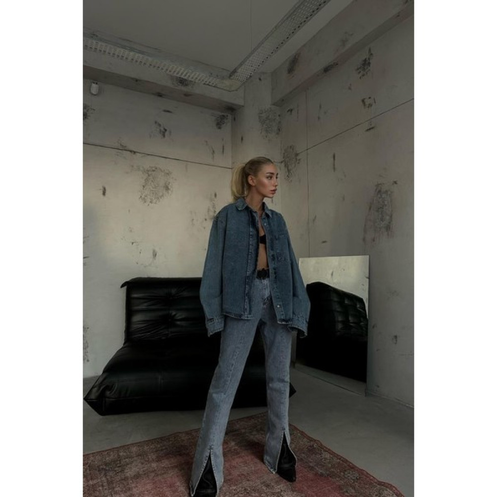 Black Fashion Oversize Denim Gömlek Kadın Gömlek Fiyatı
