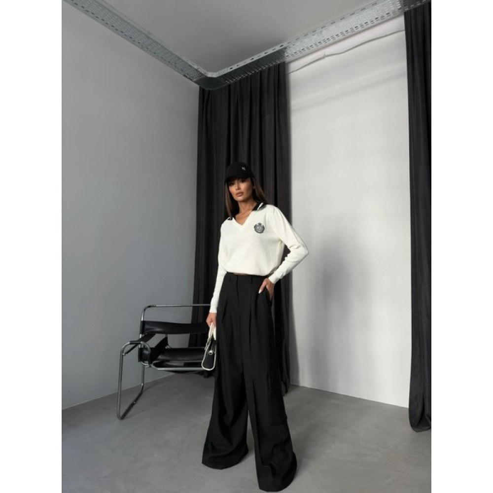 Black Fashion Oversize Kargo Cep Pantolon Kadın Pantolon Fiyatı