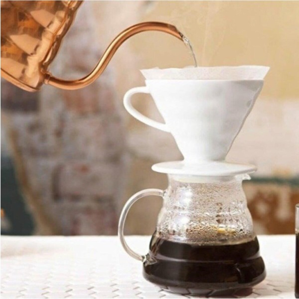 BLACK GOAT Kahve Demleme Tanışma Seti - Beyaz Dripper + Kahve Sürahisi French Press Fiyatı