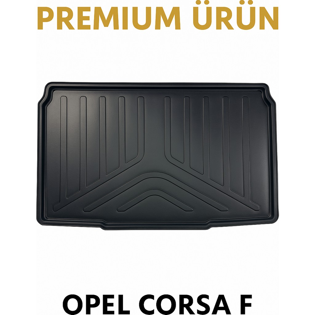 Black Gold Opel Corsa F Uyumlu 3D Bagaj Havuzu Premium - Siyah Bagaj Havuzu Fiyatı