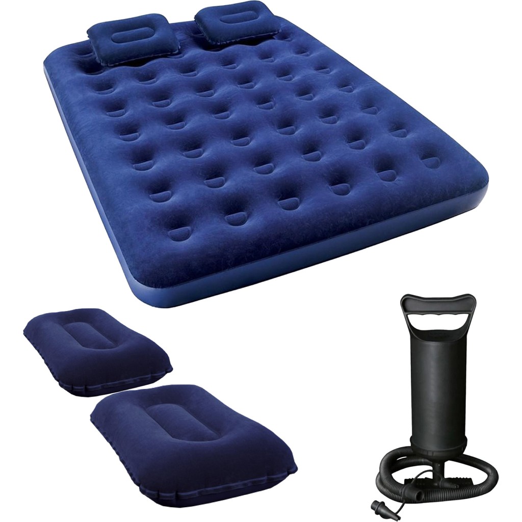 Black Island Çift Kişilik Şişme Yatak 137X191X22 cm + 2 Yastık + Pompa Yastık Kılıfı Fiyatı