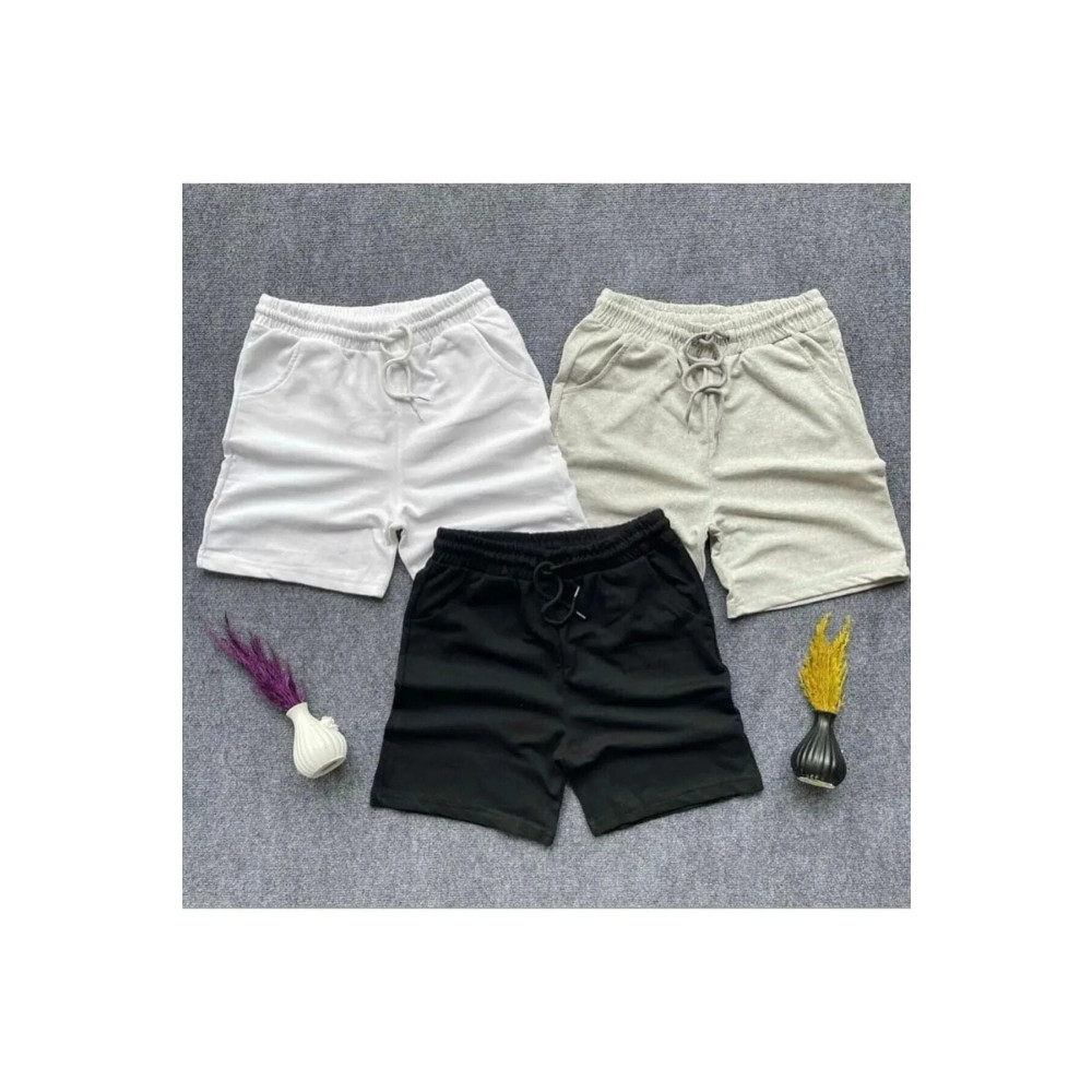 Black İstanbul Siyah Gri Beyaz Unisex Erkek 3 Lü Şort S Beden Şort & Kapri (Outdoor) Fiyatı