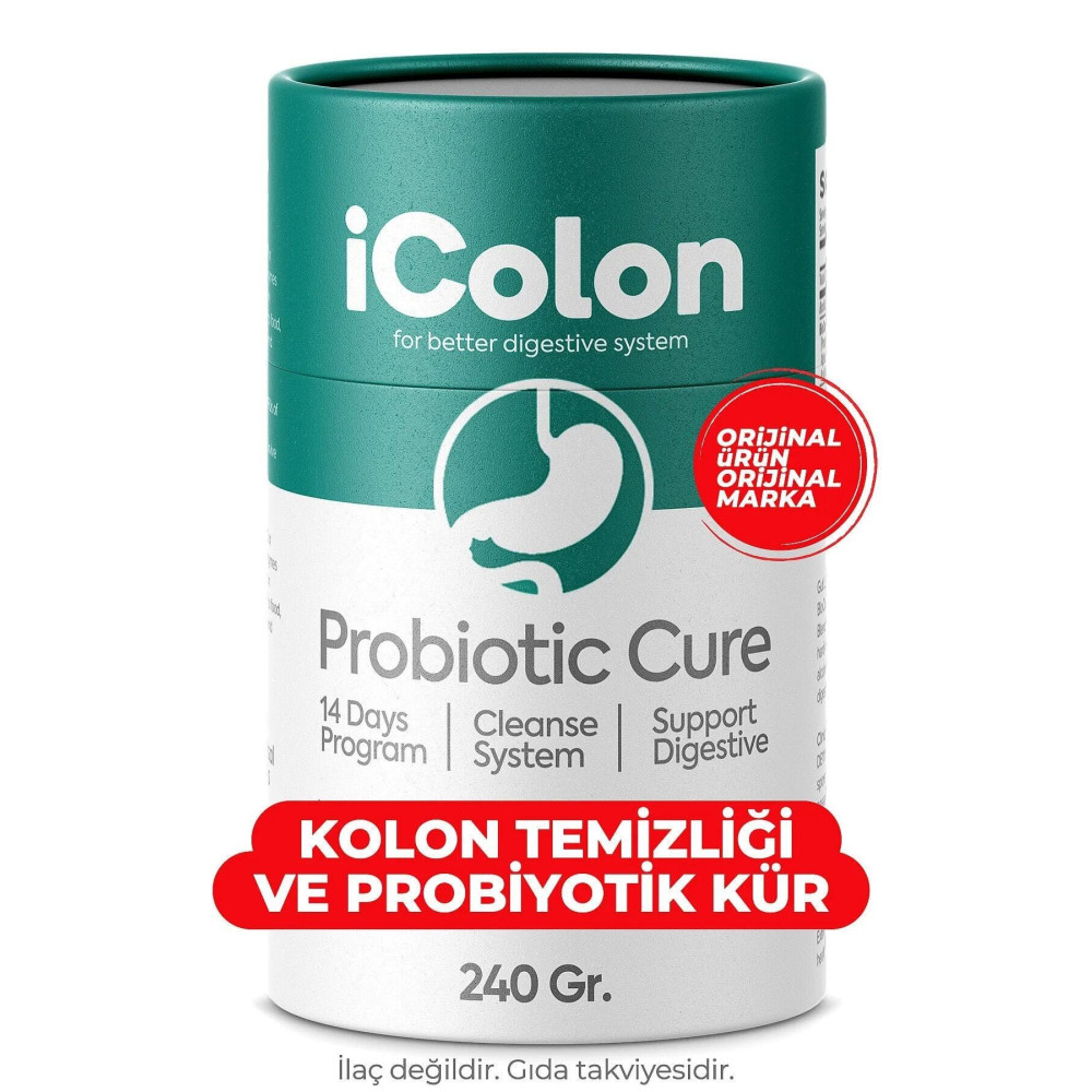 Black Natural iColon Probiotic Cure 240 gr - Icolon Bağırsak Organik Ürünler Fiyatı