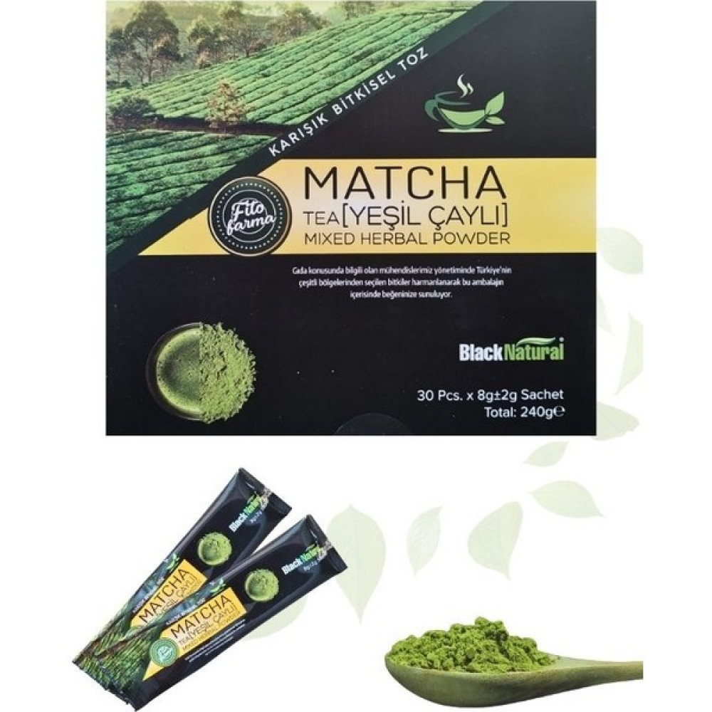 Black Natural Matcha Karışık Toz Bitki Çayı 240 G Çay Fiyatı