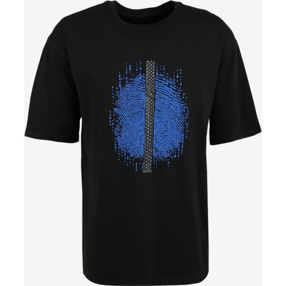 Black On Black Bisiklet Yaka Baskılı Siyah Erkek T-Shirt B3WM-TST74 Erkek T-shirt Fiyatı