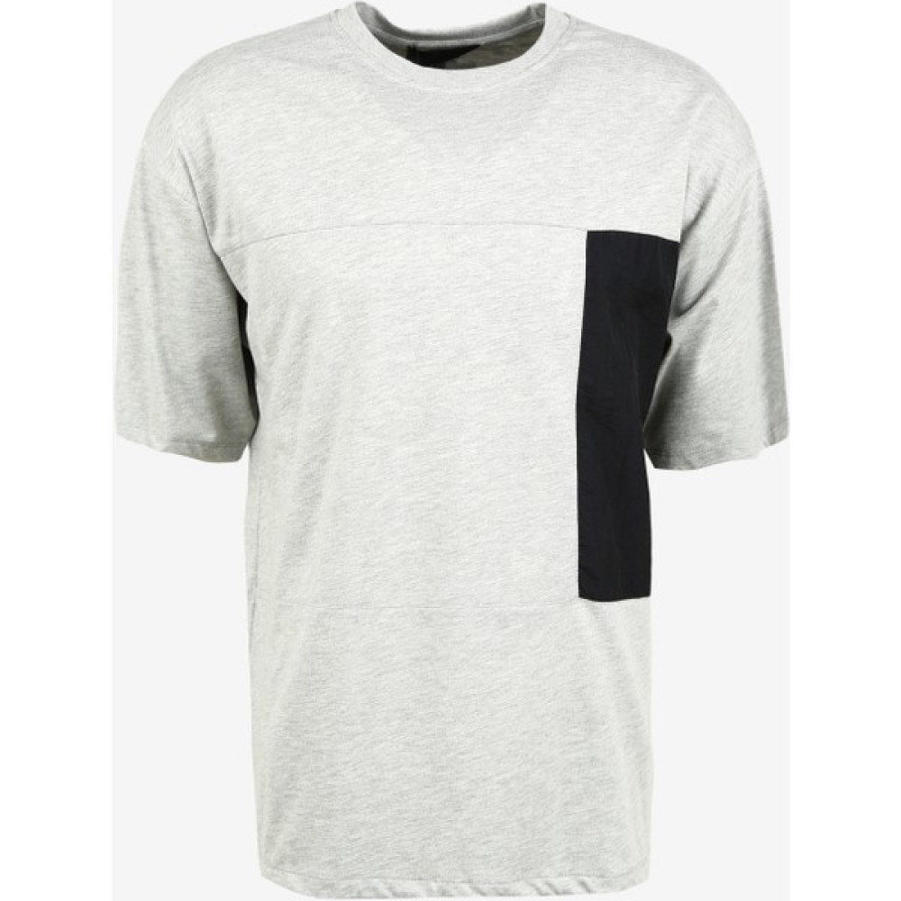 Black On Black Bisiklet Yaka Blok Desenli Gri Melanj Erkek T-Shirt B3WM-TST64 Erkek T-shirt Fiyatı