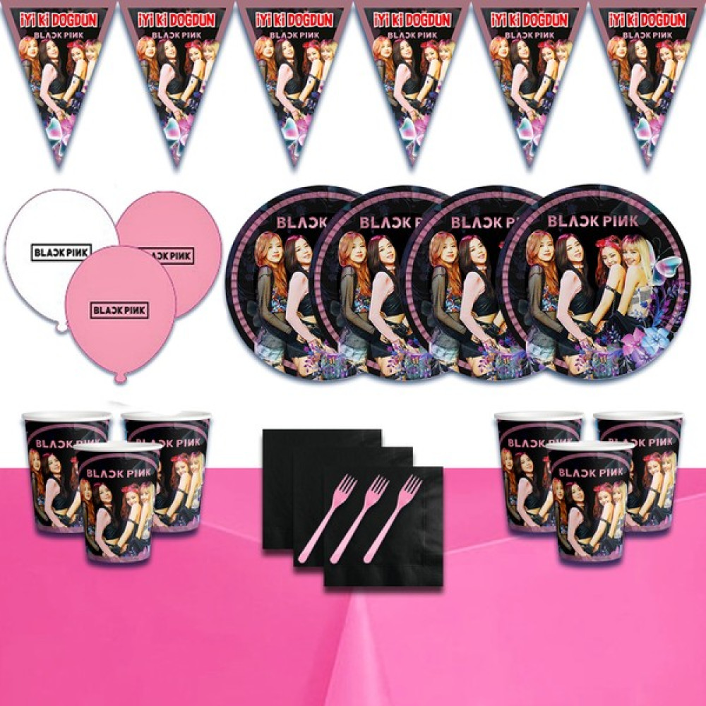 Black Pink 40 Kişilik Doğum Günü Parti Süsleri Malzemeleri Seti Oyuncak Fiyatı