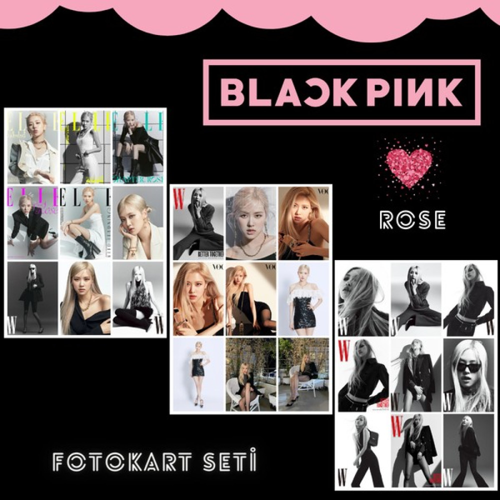 Black Pink Blackpınk '' Love Rose '' Fotokart Seti Poster Fiyatı