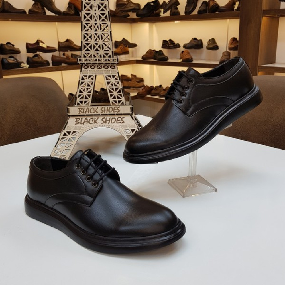 Black Shoes Erkek Günlük Deri Dişli Taban Klasik Ayakkabı Erkek Klasik Ayakkabılar Fiyatı
