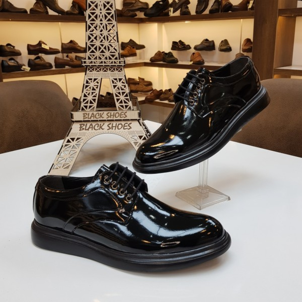 Black Shoes Erkek Günlük Deri Dişli Taban Klasik Ayakkabı Erkek Klasik Ayakkabılar Fiyatı