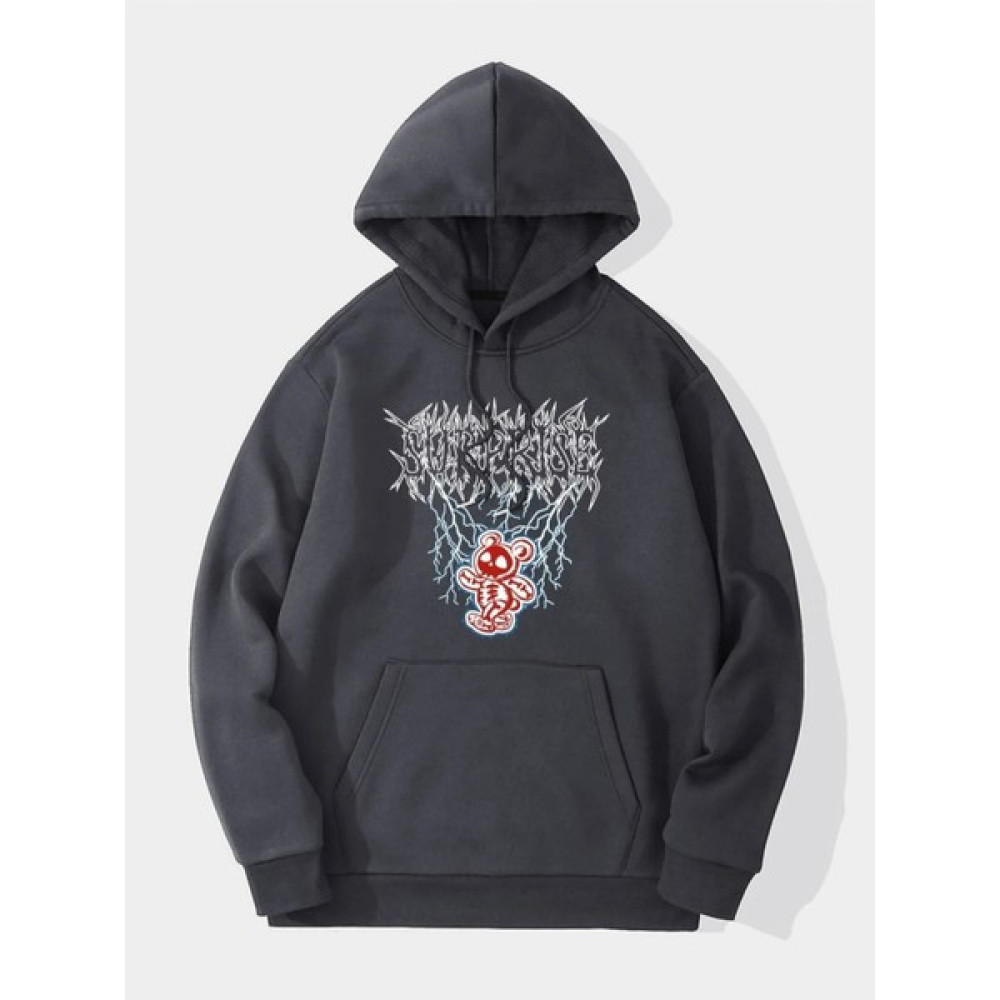 Black Sokak Antrasit Surprise Baskılı Oversize Kapüşonlu Erkek Sweatshirt Erkek Sweatshirt Fiyatı