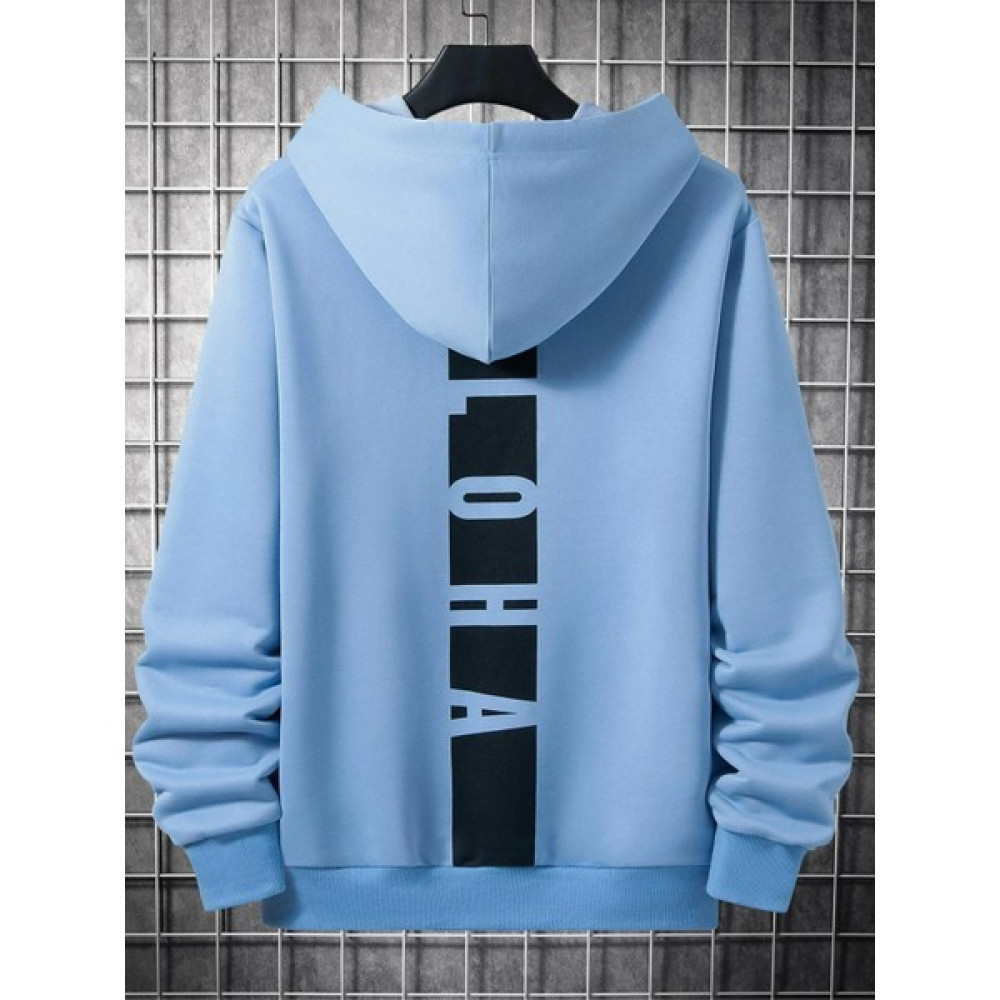 Black Sokak Bebe Mavi Sırt Aloha Baskılı Oversize Erkek Sweatshirt Erkek Sweatshirt Fiyatı