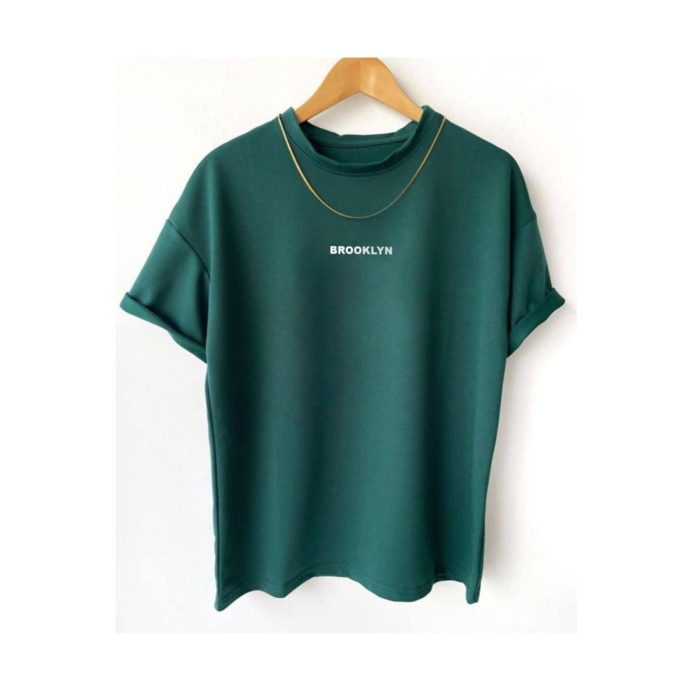 Black Sokak Blacksokak Erkek Yeşil Brooklyn Baskılı Tshirt L Beden Bayan T-shirt Fiyatı