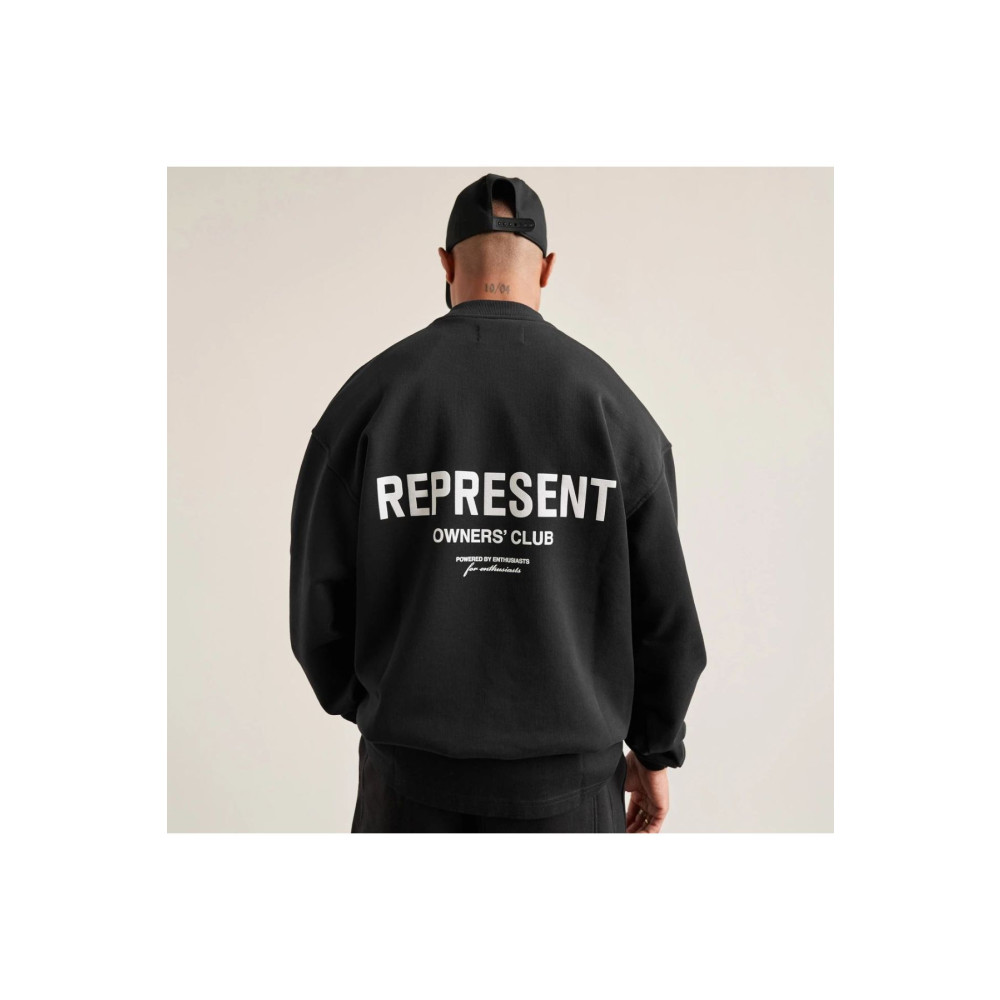 Black Sokak Erkek Siyah Represent Baskılı Sweatshirt M Beden Bayan Sweatshirt Fiyatı