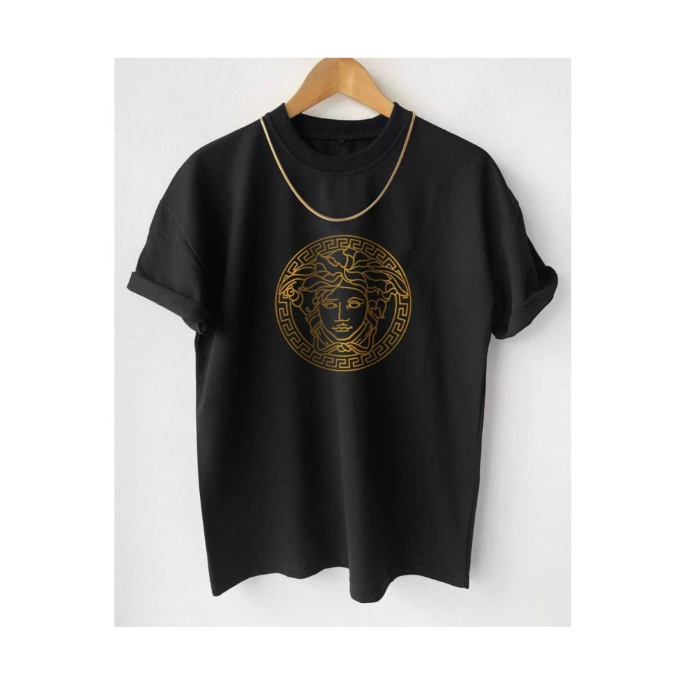 Black Sokak Unisex Siyah Medusa Baskı Oversize Tshirt S Beden Bayan T-shirt Fiyatı