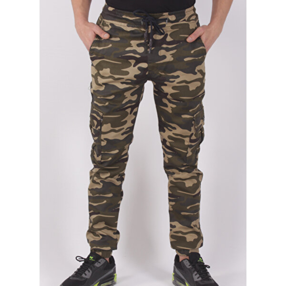 Black Steel Slim Fit,bel ve Paça Lastikli,kargo Cepli Kamuflaj Desen PANTOLON-91000 Erkek Pantolon Fiyatı