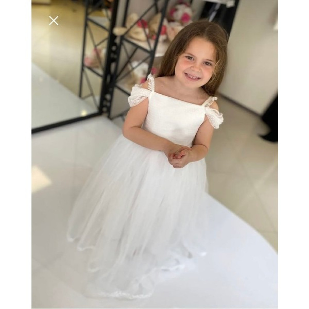Black White Wedding Beyaz Kız Çocuk Fistolu Elbise ,balo Doğum Günü Elbisesi Kız Çocuk Elbise Fiyatı