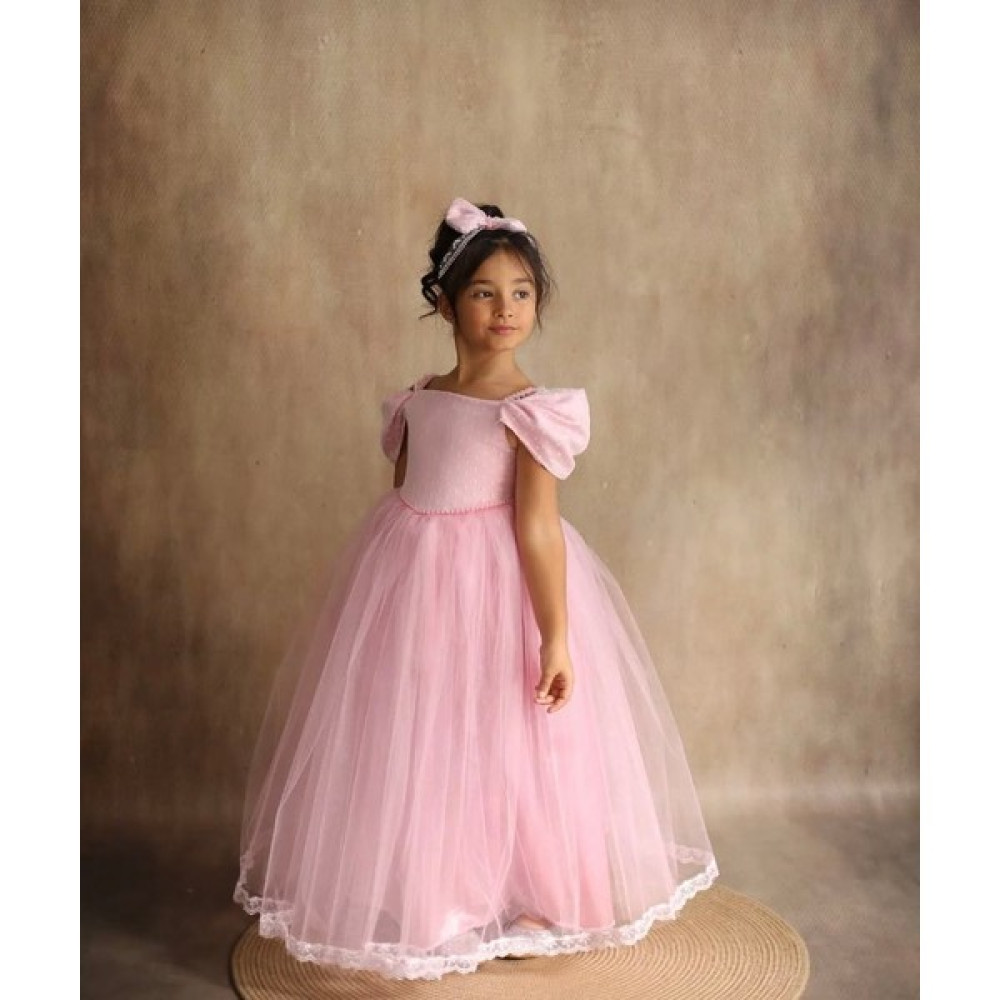 Black White Wedding Pembe Kız Çocuk Fistolu Elbise, Doğum Günü Elbisesi, Balo Elbisesi Kollu Elbise Kız Çocuk Elbise Fiyatı