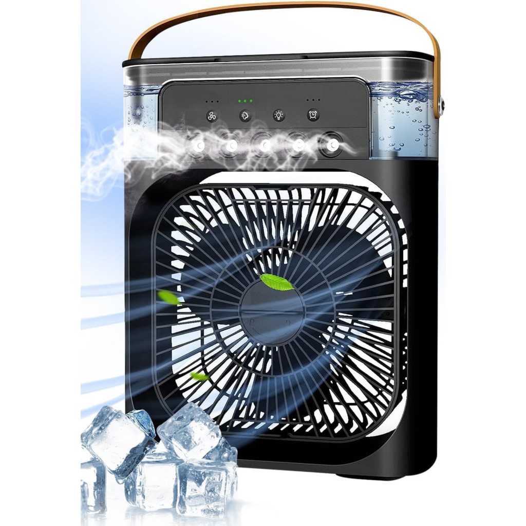 Blackbird Game Center Glr HR001 Siyah Buzlu Vantilatör Mini Fan 5 Spreyli Su Püskürtmeli 600 ML Buhar Makinesi Nemlendirici Mini Klima Klimalar Fiyatı
