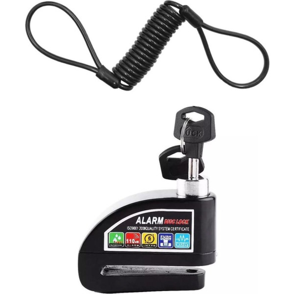 Blackbird Game Center Motorsiklet Alarm Disc Lock 110DB Alarmlı Kablolu Disk Kilidi R8201 Motorsiklet Kilidi & Alarmı Fiyatı