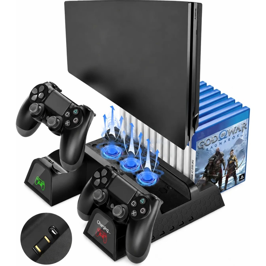 Blackbird Game Center Ps4 3 Soğutma Fanlı Stand Şarj Dock Playstation 4 Slim TP4-882C PlayStation 4 PS4 Oyunları Fiyatı
