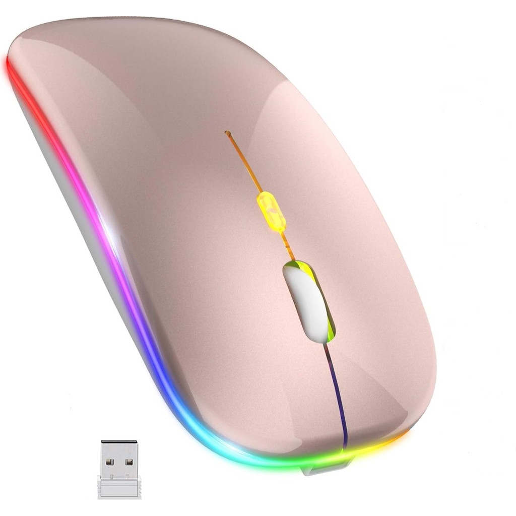Blackbird Game Center Rose Gold Rgb Şarjlı Kablosuz 1600DPI Işıklı Kablosuz Mouse Bwm6 Klavye - Mouse Fiyatı