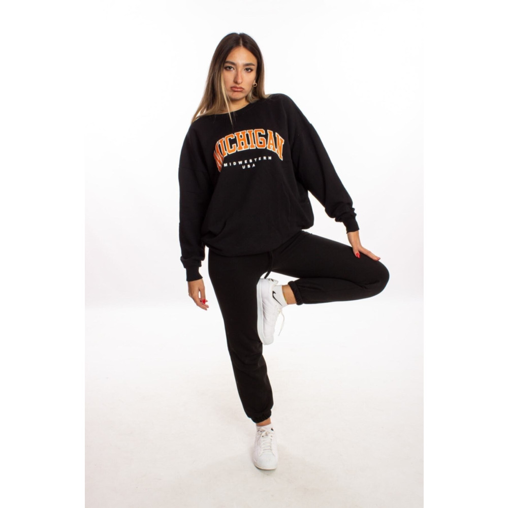 blackbonds Siyah Oversize Mıchıgan Sweatshirt L Beden Bayan Sweatshirt Fiyatı