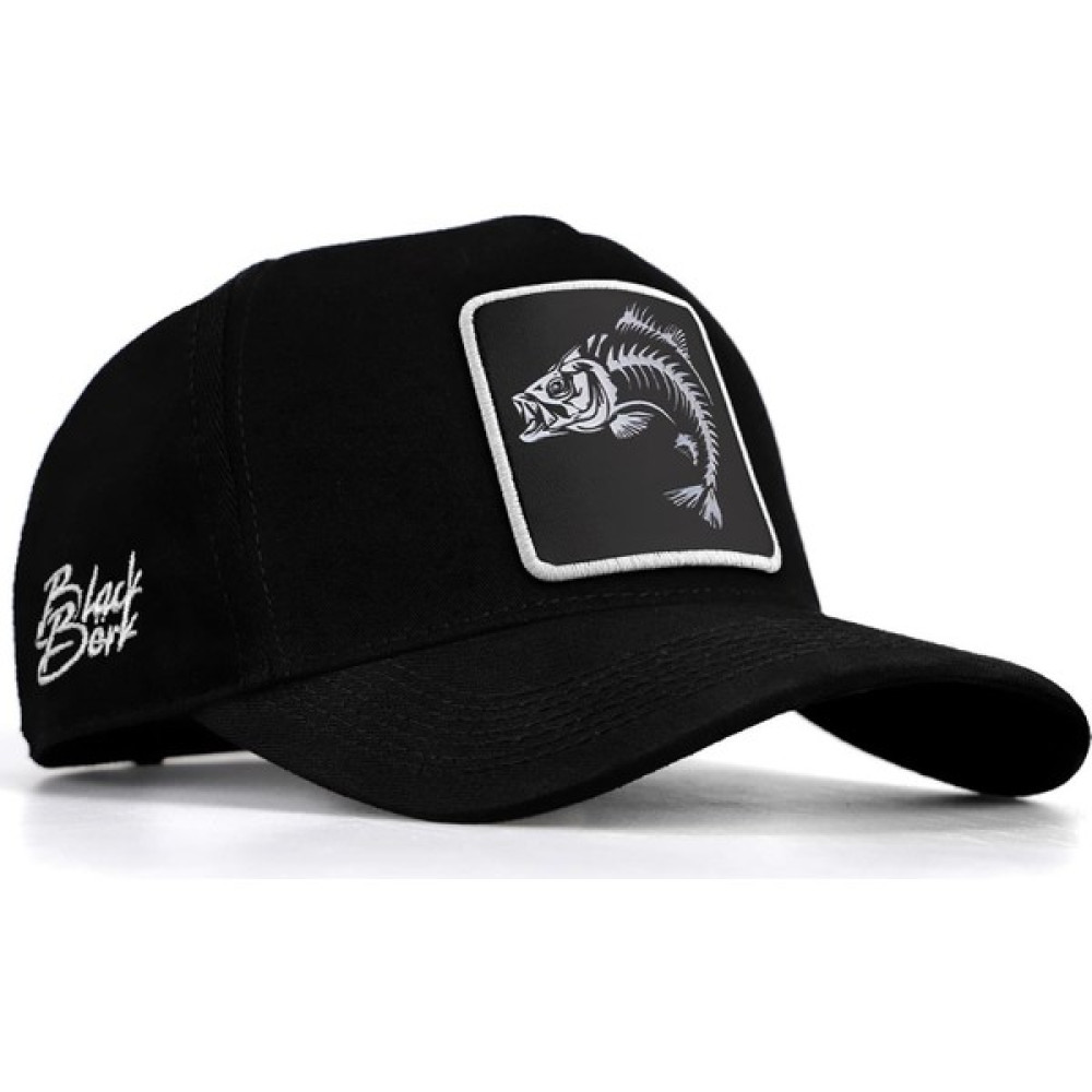 BlackBörk V1 Baseball Balık - 1 Kod Logolu Unisex Siyah Şapka (Cap) Erkek Şapkası Fiyatı