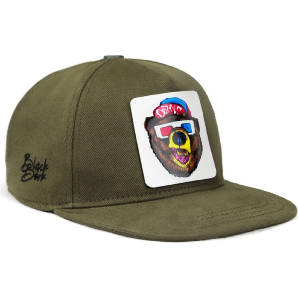 BlackBörk V1 Hip Hop Kids Ayı - 2 Kod Logolu Haki Çocuk Şapka (Cap) Çocuk Şapkası Fiyatı