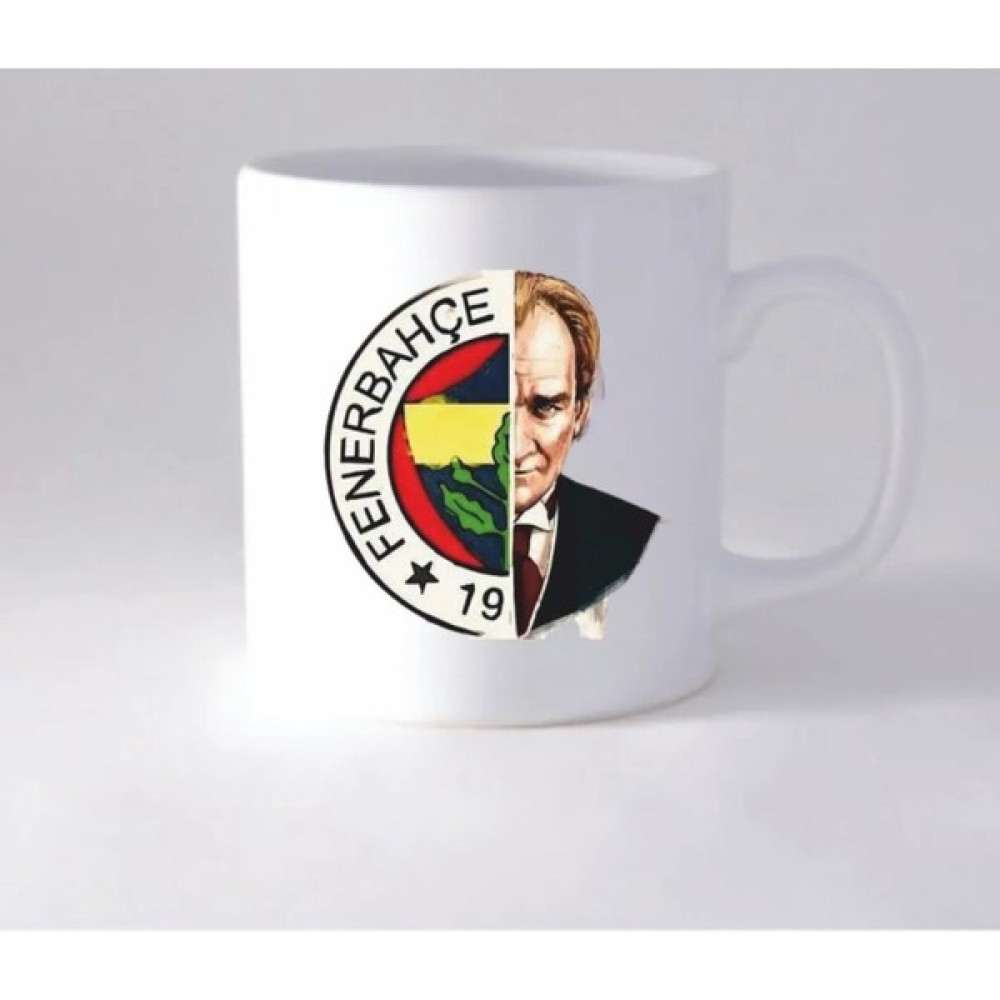 Blacklion Fenerbahçe Atatürk Kişiye Özel Tasarlanabilir Kupa Bardak - Beyaz Fincan / Bardak / Kahve Takımı Fiyatı