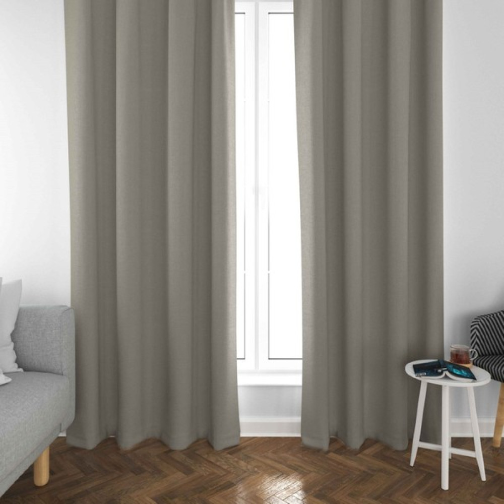 Blackout Perde 2 Parça Işık Geçirmez Güneşlik Fon Perde Işık Geçirmez Fon Perde 2'li - Kahverengi - 145 x 250 cm Fon Perde Fiyatı
