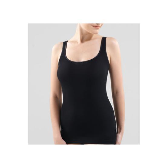 Blackspade 1614 Fine Rib Siyah Kadın Atlet