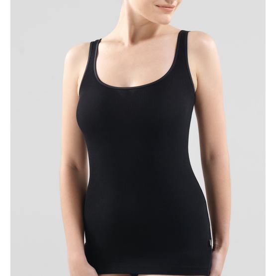 Blackspade 1614 Fine Rib Siyah Kadın Atlet