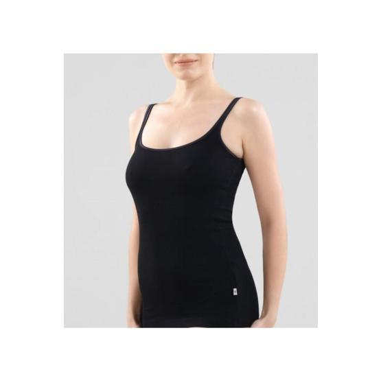 Blackspade 1615 Fine Rib Siyah Kadın Atlet