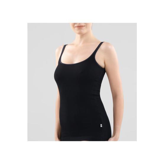 Blackspade 1615 Fine Rib Siyah Kadın Atlet