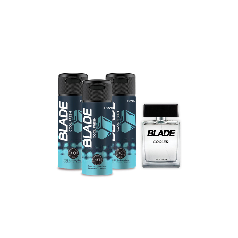 Blade Cooler Edt Parfüm 100ml & Cool Fresh Deodorant 3x150ml Parfümler Fiyatı