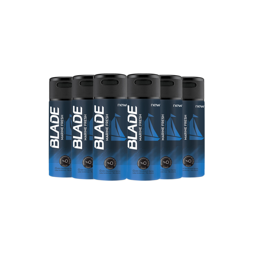 Blade Marine Fresh Deodorant 6x150ml Deodorantlar Fiyatı