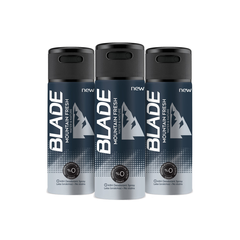 Blade Mountain Fresh Deodorant 3x150ml Deodorantlar Fiyatı