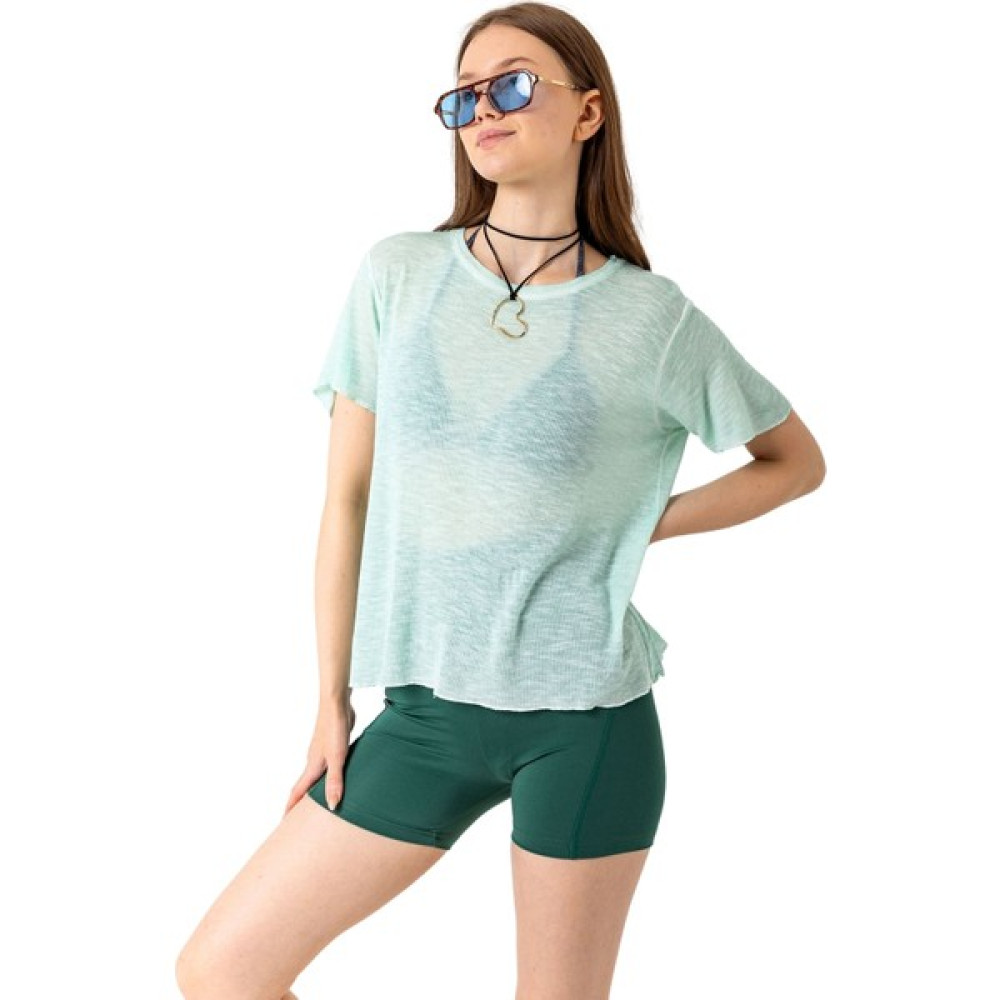 Blah Viskon Arkası Yırtmaçlı Kadın Yazlık Bluz Bayan T-shirt Fiyatı