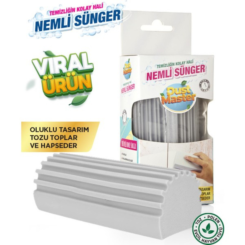 Blanco Claro Nemli Sünger - Dust Master - Çok Amaçlı Temizlik Toz Süngeri - Gri Temizlik Malzemeleri Fiyatı
