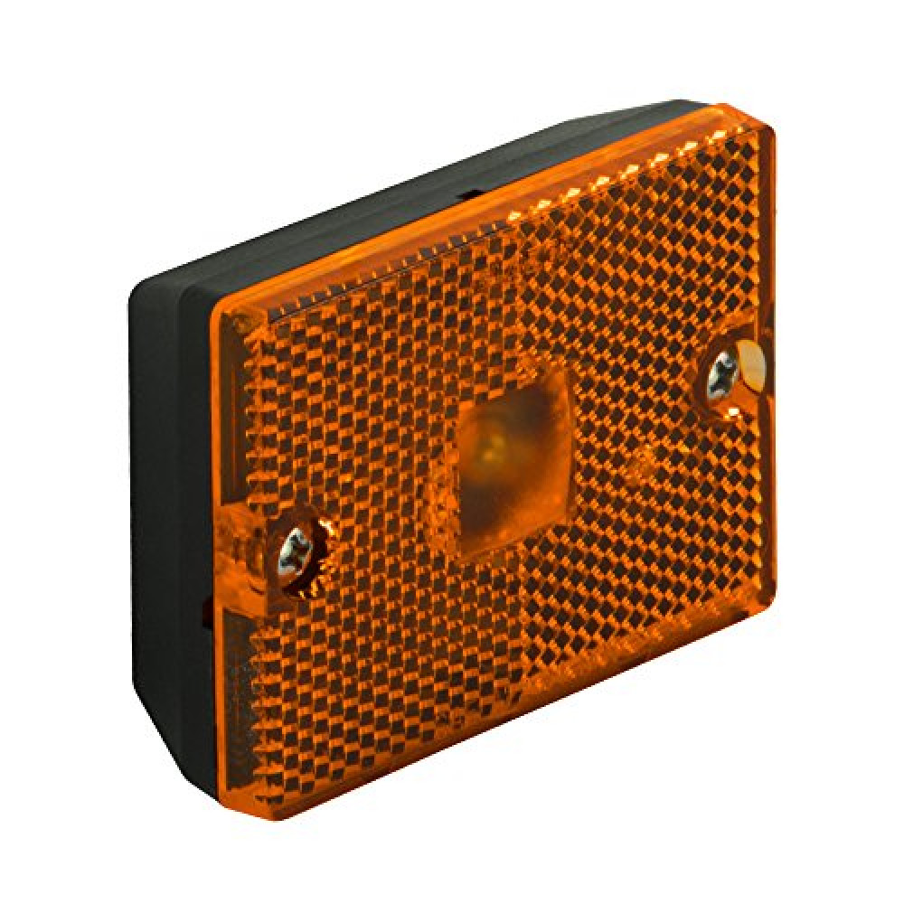 Blazer International B423A Rectangular Clearance/Side Marker Light with Reflex, Amber