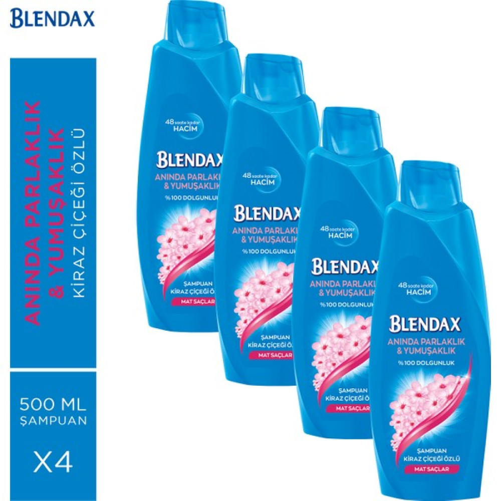 Blendax Kiraz Çiçeği Özlü Şampuan 500 Ml X 4 Adet Şampuan ve Saç Kremi Fiyatı
