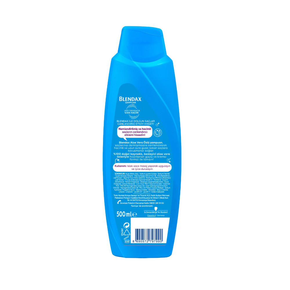 Blendax Şampuan 500 ml Aloe Vera Özlü